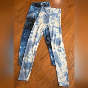 Lot of 2 Derek Heart Tie-Dye Leggings